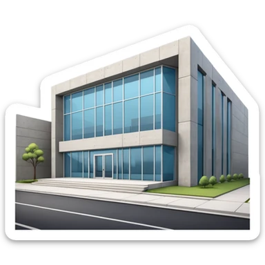 Music recording studio building sticker