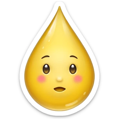 drop of pee sticker