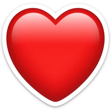 Quiero un emoji en forma de corazón en color vinotinto, que sea en estilo de iPhone sticker