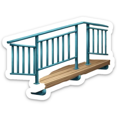 balcony wood sticker