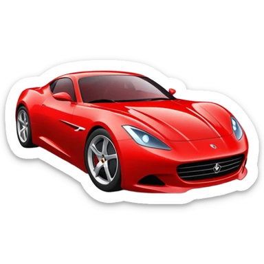 sports car driving fast. sticker