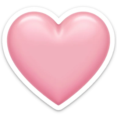 Corazón rosa pastel sticker