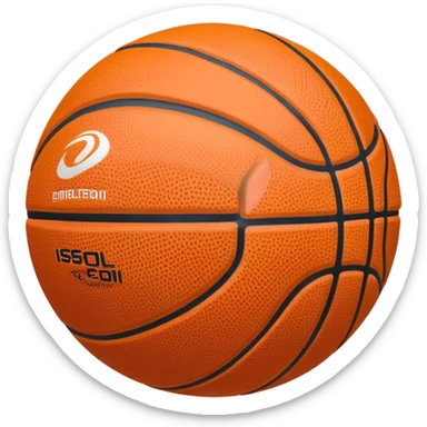 Basketball ball sticker