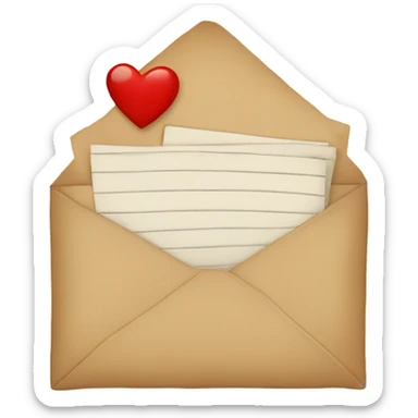 Love letter sticker