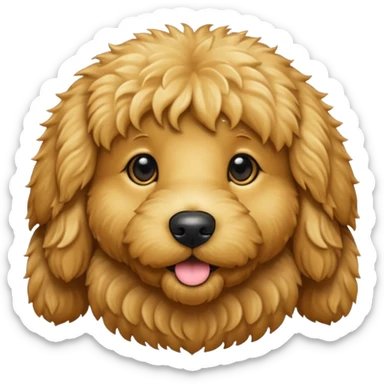 Golden doodle black  sticker