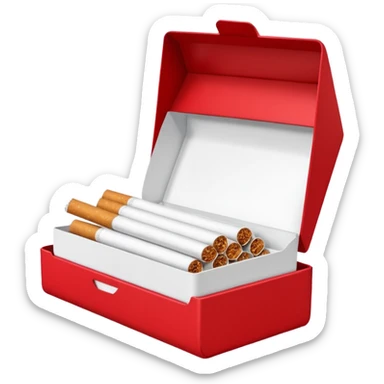 Cigarettes in a red Sonoma pack  sticker