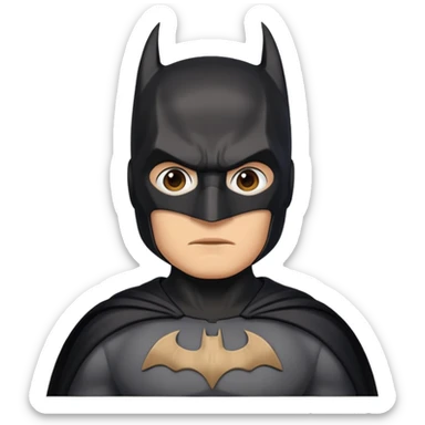 Un hombre vestido de batman sticker