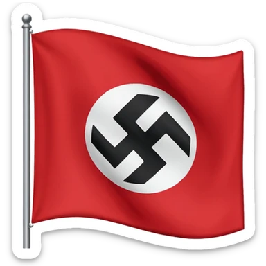 nazi flag sticker