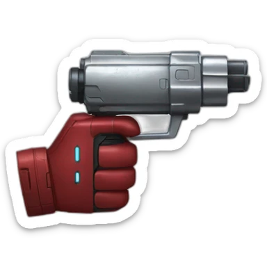 iron man's hand blaster sticker