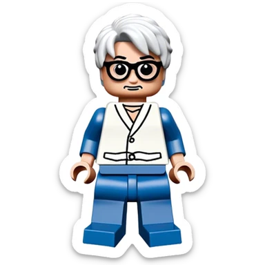 satoru gojo en lego sticker