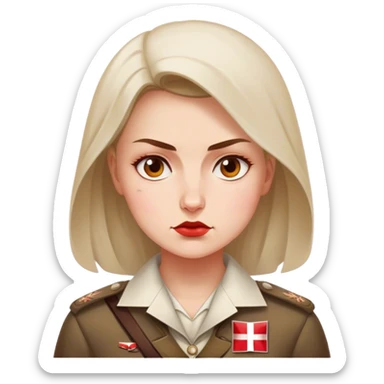 polish patriot woman nationalist sticker