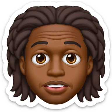 Face scrunched up like Stevie J ￼ sticker