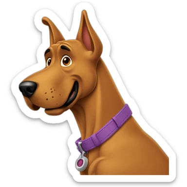 Scooby doo qui fait un coucou sticker