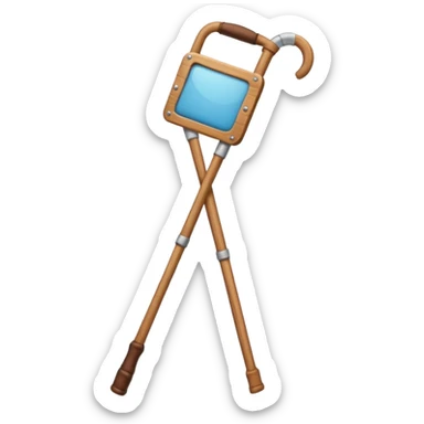 a crutch sticker