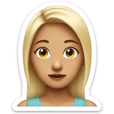 girl side eying judgy sticker