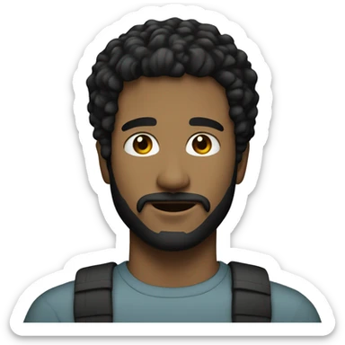 man,27yo,black hair,facial hair,enginieer,white kin sticker