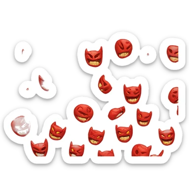 Demonio rojo sticker