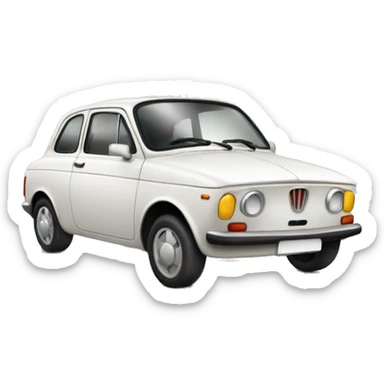 Italian wedding car sticker