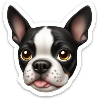 Dog Boston terrier sticker
