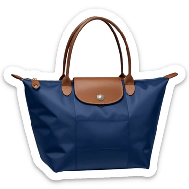 Navy longchamp bag sticker