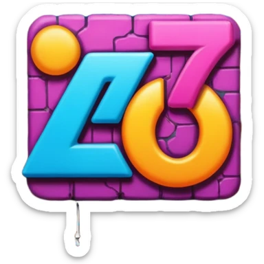 Граффити надпись: 72 sticker