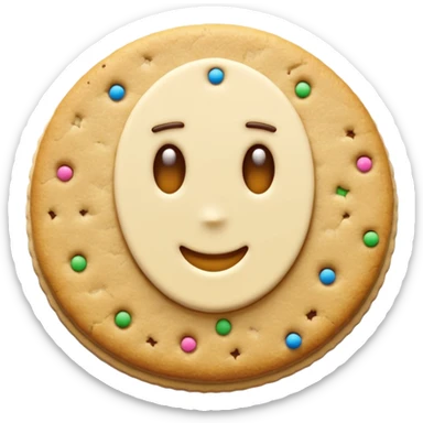 super realistic crumbl confetti sugar cookie sticker