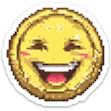 A laughing emoji sticker