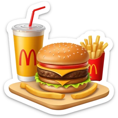 McDonald’s meal  sticker