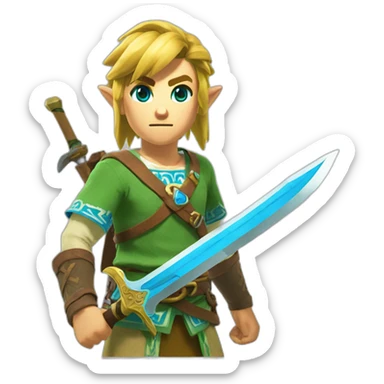 link from Zelda Breath of the wild sticker
