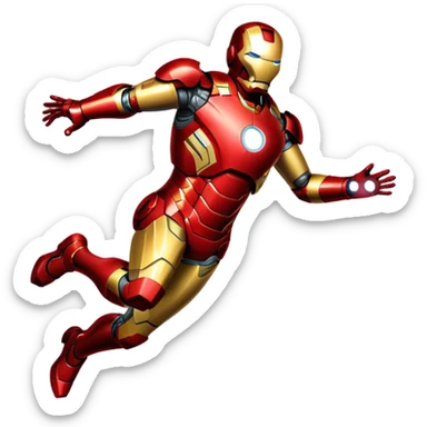 Iron Man superhero sticker