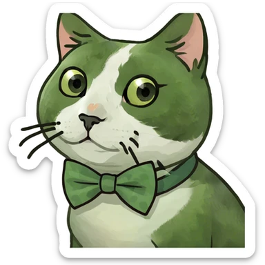 Cat calico sticker