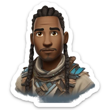 realistic Eloy from Horizon:Zero Dawn  sticker