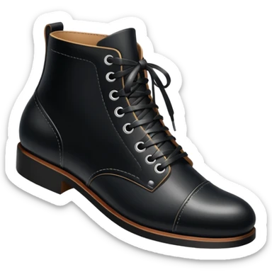 shoe black sticker