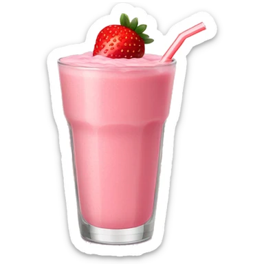 strawberry smoothie sticker
