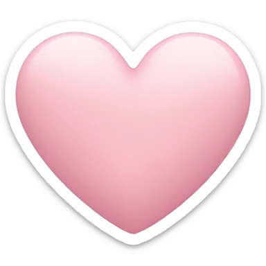 pastel pink heart sticker