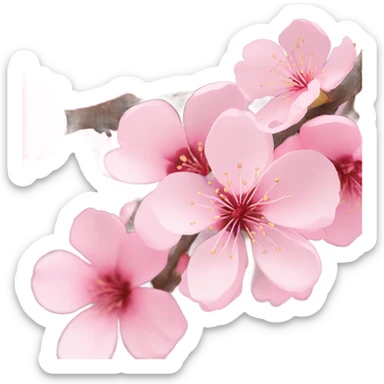 Pink sakura sticker