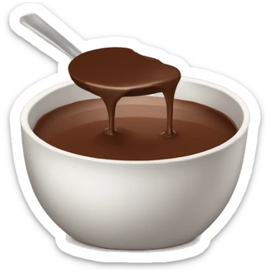 chocolat fondu  sticker