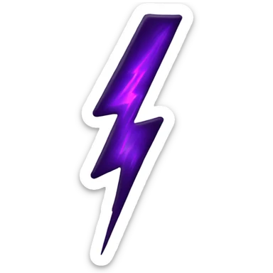 dark violet lightning sticker
