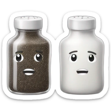 salt and pepper sticker