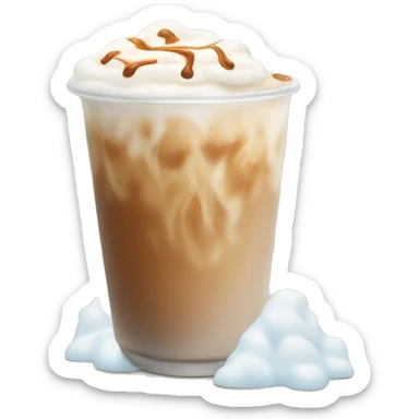 iced chai latte with cold foam  sticker