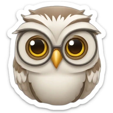wise old owl sticker