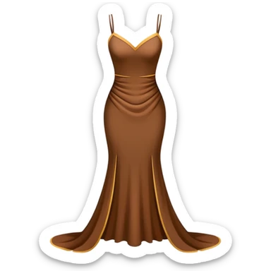 Vestido de leon pardo de tirantes, largo ajustado y sexy sticker