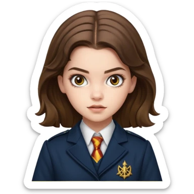 Barbara Palvin as Hermione Granger in ministry of magic sticker