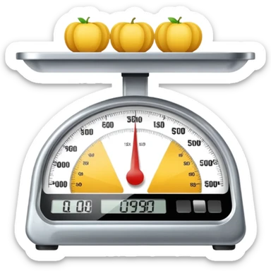 Market Scale Weight sticker