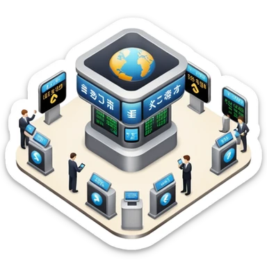 stock exchange sticker