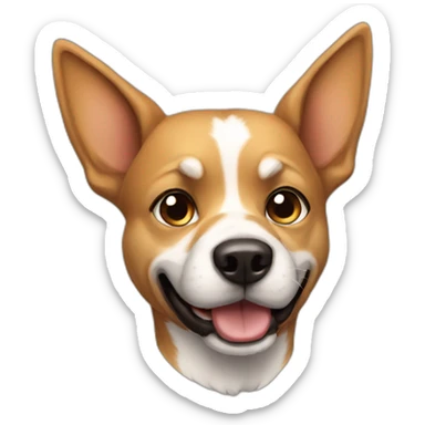 A Super hero dog  sticker