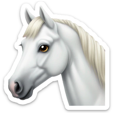 Coquette white horse  sticker