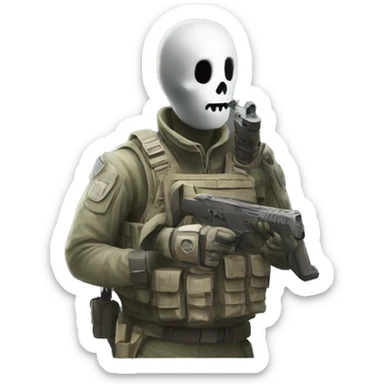 Ghost Call of duty sticker