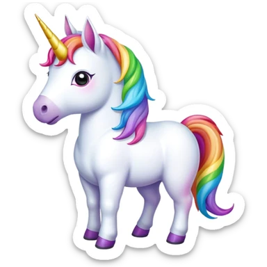 rainbow unicorn sticker
