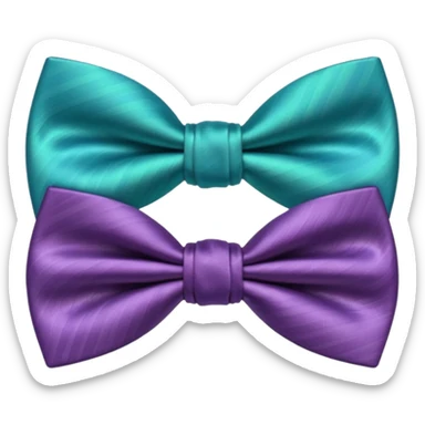Aesthetic bow tie sticker